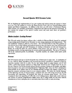 2018 2Q Kanos Quarterly Investor Letter Pdf | Kanos Capital Management