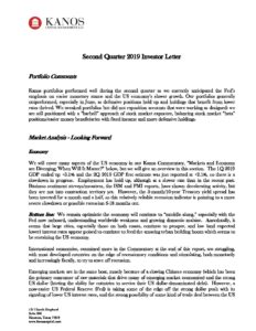 2019 2Q Kanos Quarterly Investor Letter Pdf | Kanos Capital Management