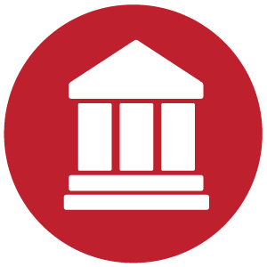 Home | Kanos Capital Management Red Circle With Outline Of Building